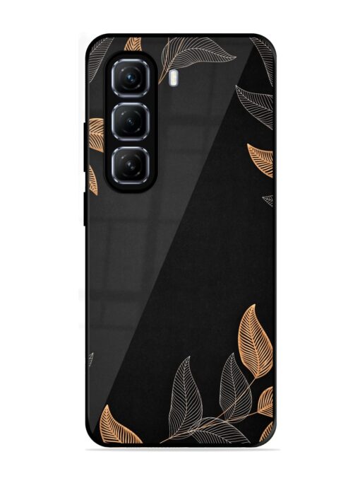 Foliage Art Glossy Metal Phone Cover for Infinix Hot 50 (5G)