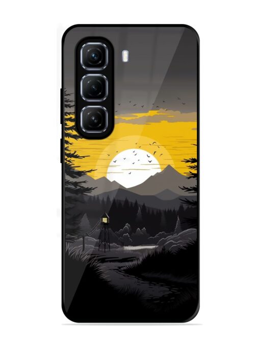 Sunset Vector Glossy Metal Phone Cover for Infinix Hot 50 (5G)