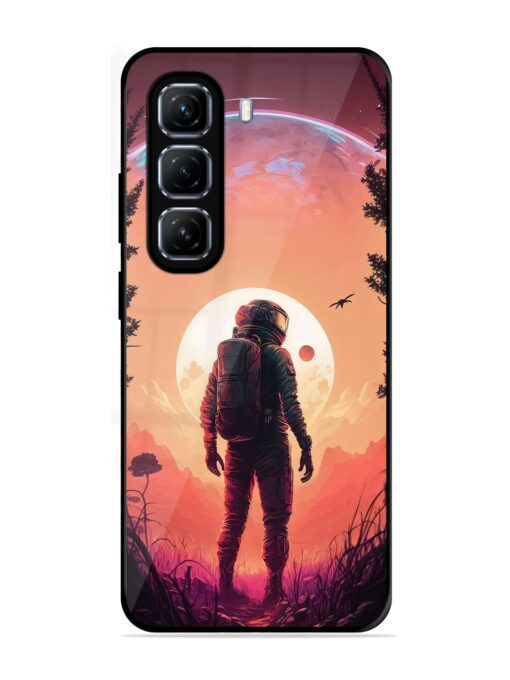 Red Sky At Morning Glossy Metal Phone Cover for Infinix Hot 50 (5G)