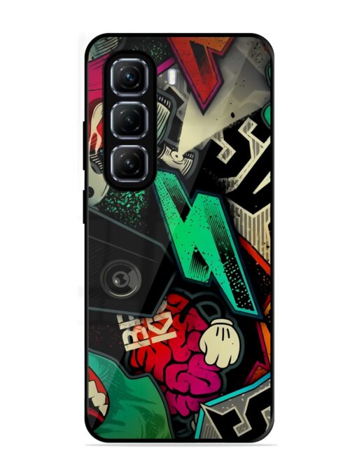 Graffiti Art Glossy Metal Phone Cover for Infinix Hot 50 (5G)