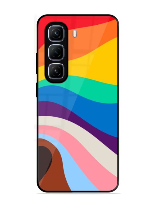 Minimal Pride Art Glossy Metal Phone Cover for Infinix Hot 50 (5G)