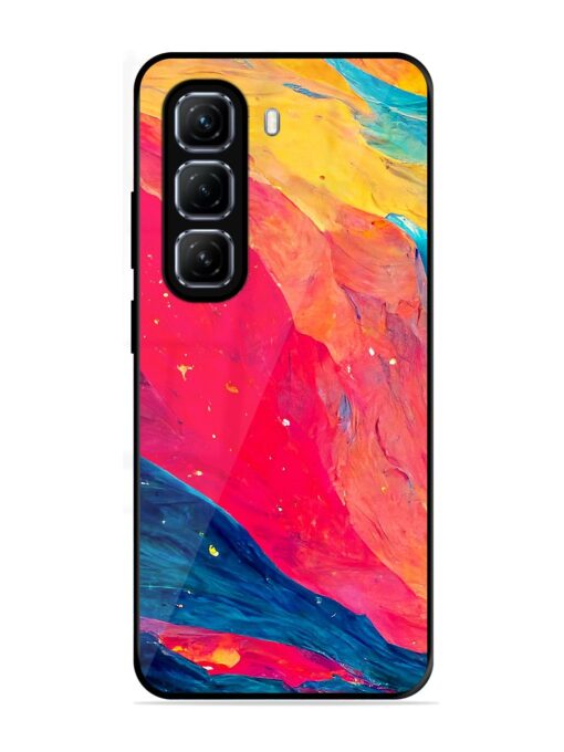 Starry Night Glossy Metal Phone Cover for Infinix Hot 50 (5G)