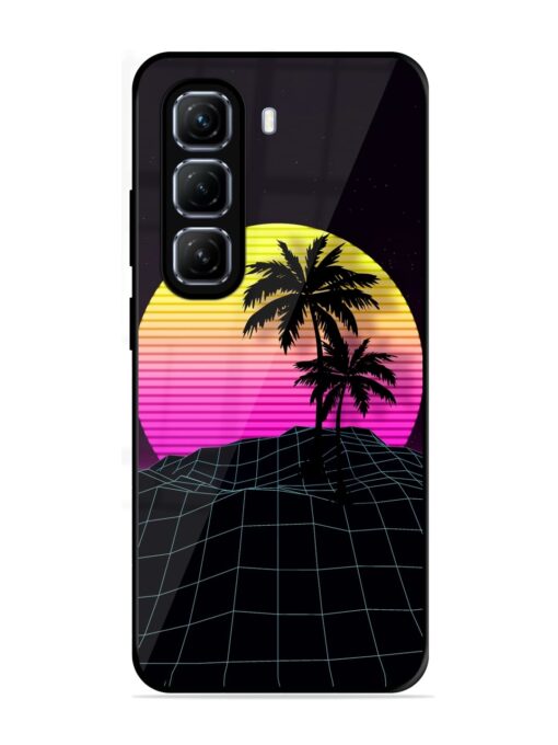 Coconut Vector Glossy Metal Phone Cover for Infinix Hot 50 (5G)