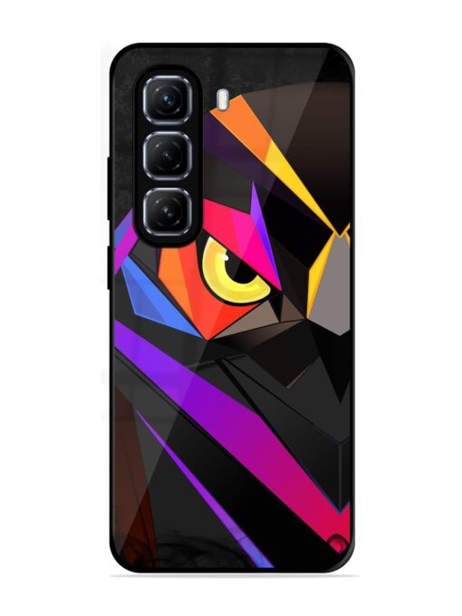 Wpap Owl Glossy Metal Phone Cover for Infinix Hot 50 (5G)