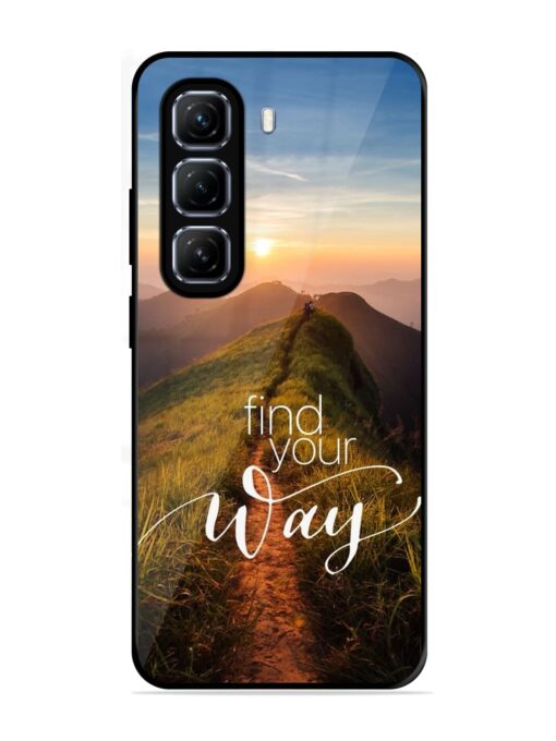 Find Your Way Glossy Metal Phone Cover for Infinix Hot 50 (5G)