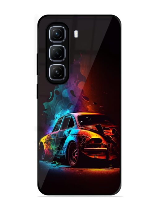 High Classic Car Art Glossy Metal Phone Cover for Infinix Hot 50 (5G)