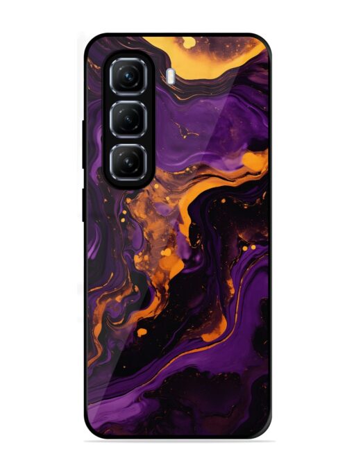 Painting Of A Purple Glossy Metal Phone Cover for Infinix Hot 50 (5G)