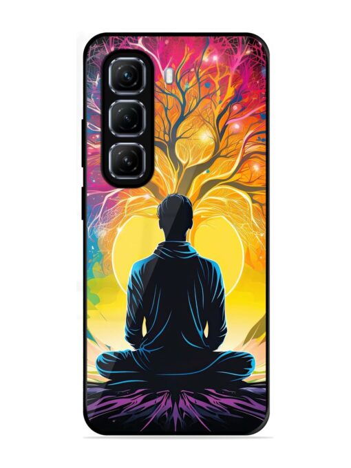 Mind Colourful Glossy Metal Phone Cover for Infinix Hot 50 (5G)