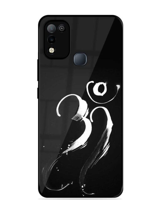 Om Logo Glossy Metal Phone Cover for Infinix Smart 5