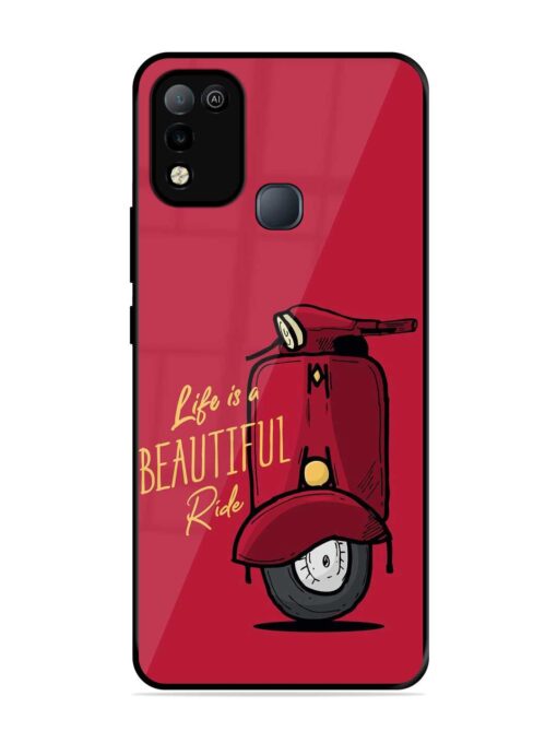 Life Is Beautiful Rides Glossy Metal Phone Cover for Infinix Smart 5