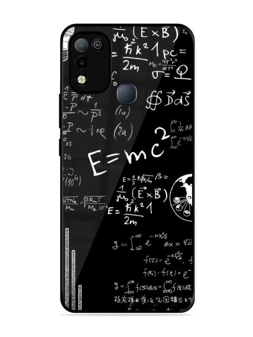 E=Mc2 Mass?Energy Equivalence Glossy Metal Phone Cover for Infinix Smart 5