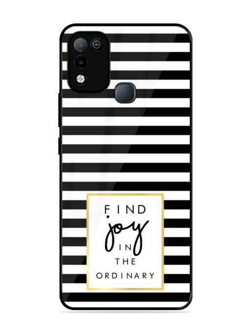 Slogan Print On Glossy Metal Phone Cover for Infinix Smart 5