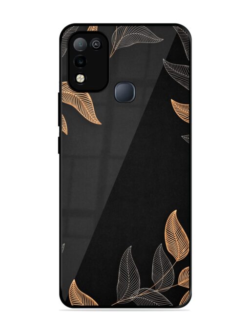 Foliage Art Glossy Metal Phone Cover for Infinix Smart 5