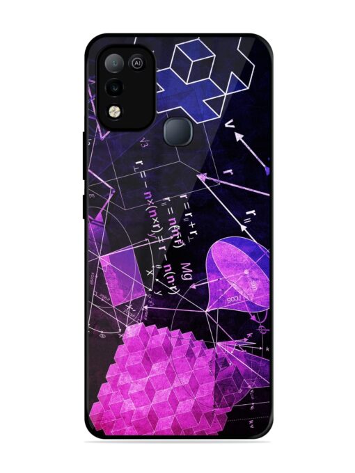 Math Physics Formula Art Glossy Metal Phone Cover for Infinix Smart 5