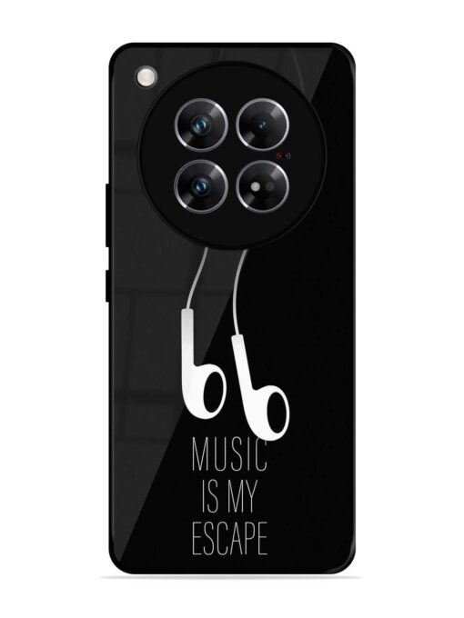 Music Is My Escape Glossy Metal Phone Cover for Infinix Zero 40 (5G)