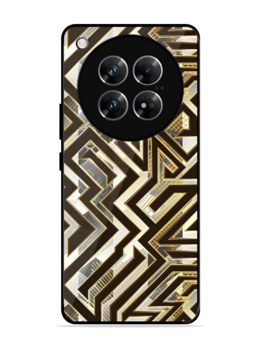 Technology Geometric Seamless Glossy Metal Phone Cover for Infinix Zero 40 (5G)