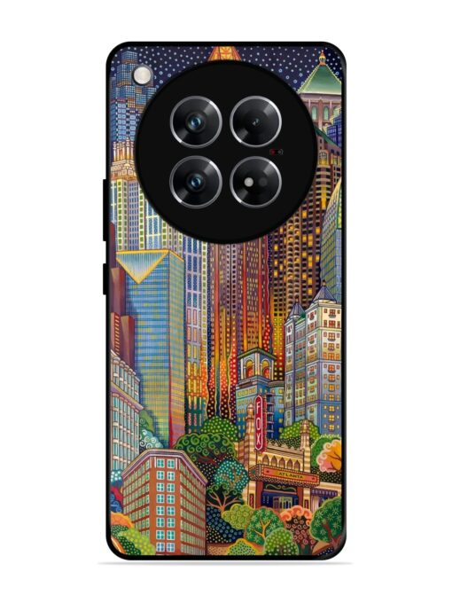 Cityscapes Art Glossy Metal Phone Cover for Infinix Zero 40 (5G)