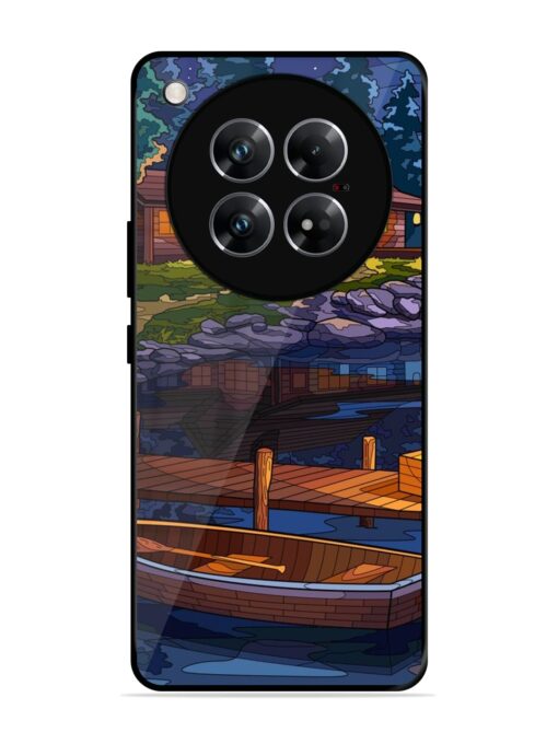 Village Night Scene Glossy Metal Phone Cover for Infinix Zero 40 (5G)