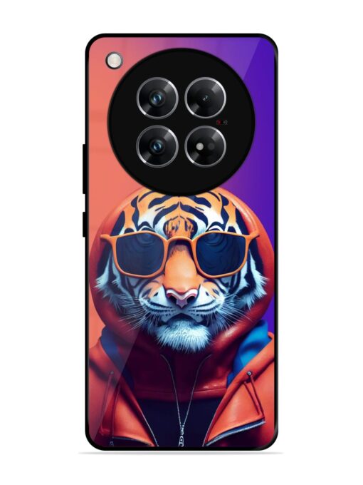 Tiger Animation Glossy Metal Phone Cover for Infinix Zero 40 (5G)