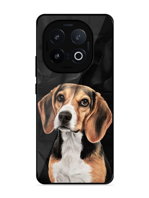 Beagle Portrait Glossy Metal Phone Cover for Iqoo 13 (5G)