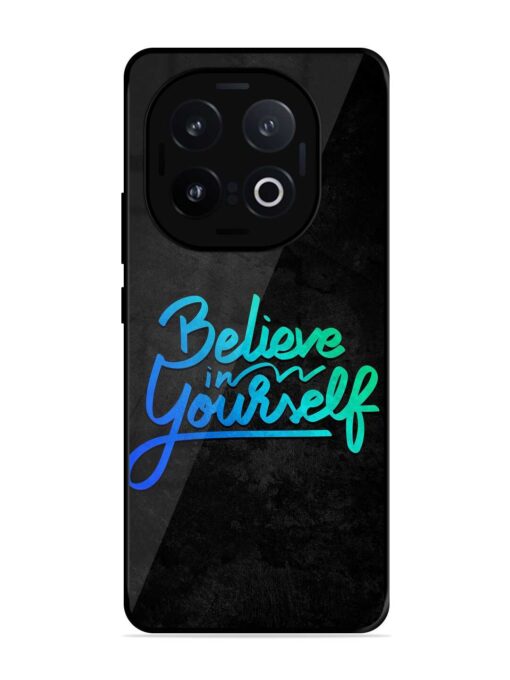 Believe In Yourself Glossy Metal Phone Cover for Iqoo 13 (5G)