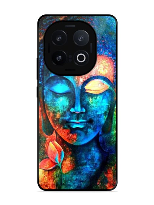 Buddha Painting Glossy Metal Phone Cover for Iqoo 13 (5G)