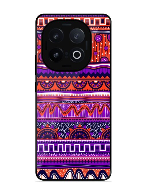 Ethnic Seamless Pattern Glossy Metal TPU Phone Cover for Iqoo 13 (5G)