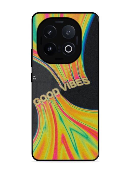 Good Vibes Glossy Metal Phone Cover for Iqoo 13 (5G)