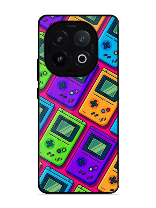 Game Seamless Pattern Glossy Metal Phone Cover for Iqoo 13 (5G)