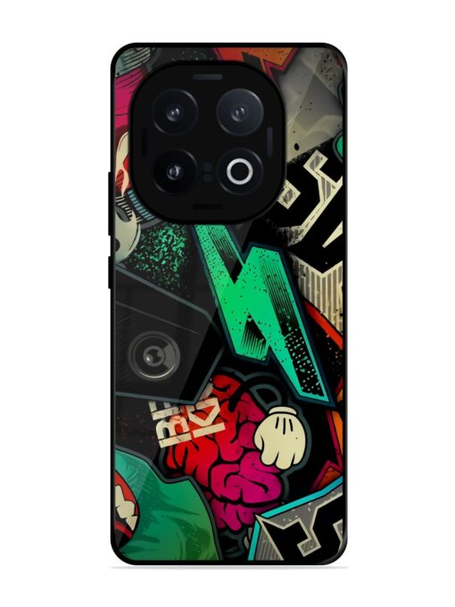 Graffiti Art Glossy Metal Phone Cover for Iqoo 13 (5G)