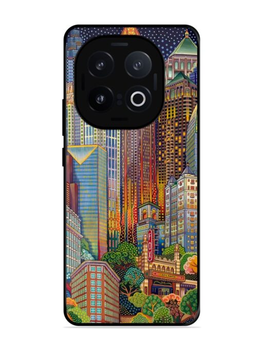 Cityscapes Art Glossy Metal Phone Cover for Iqoo 13 (5G)