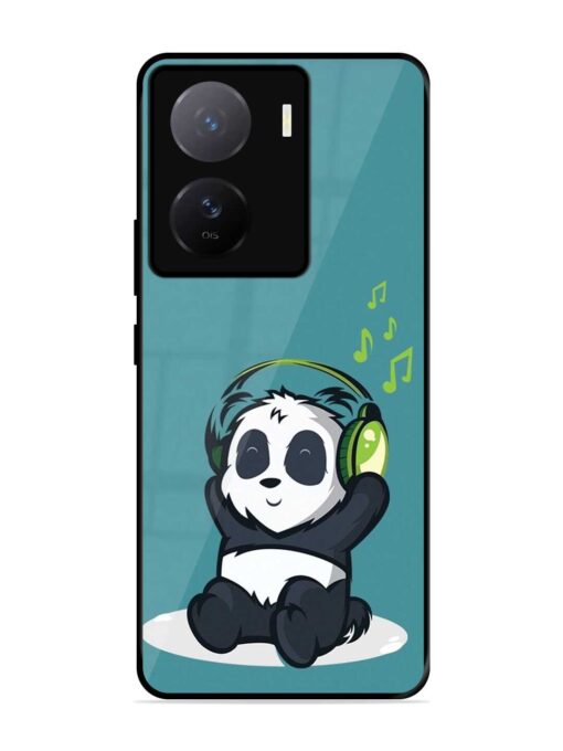 Music Panda Glossy Metal Phone Cover for Iqoo Z7 (5G)