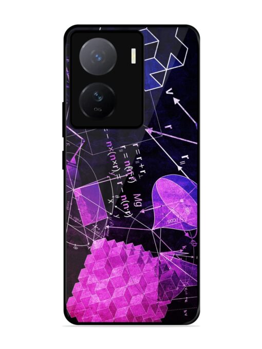 Math Physics Formula Art Glossy Metal Phone Cover for Iqoo Z7 (5G)