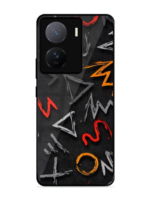 Grungy Graffiti Glossy Metal Phone Cover for Iqoo Z7 (5G)