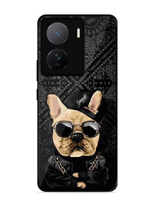 Gangsta Cool Sunmetales Dog Glossy Metal Phone Cover for Iqoo Z7 (5G)