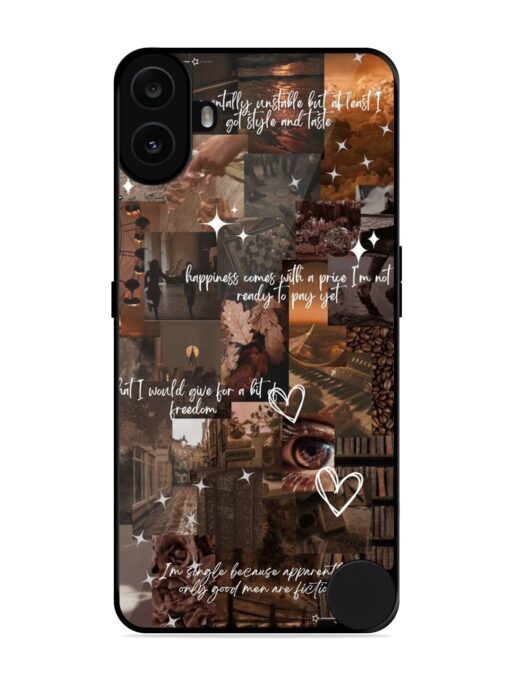 Melancholy Aesthetic Glossy Metal Phone Cover for Nothing CMF Phone 1