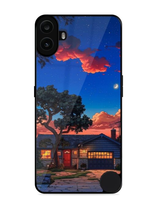 Serene Suburban Twilight Glossy Metal Phone Cover for Nothing CMF Phone 1