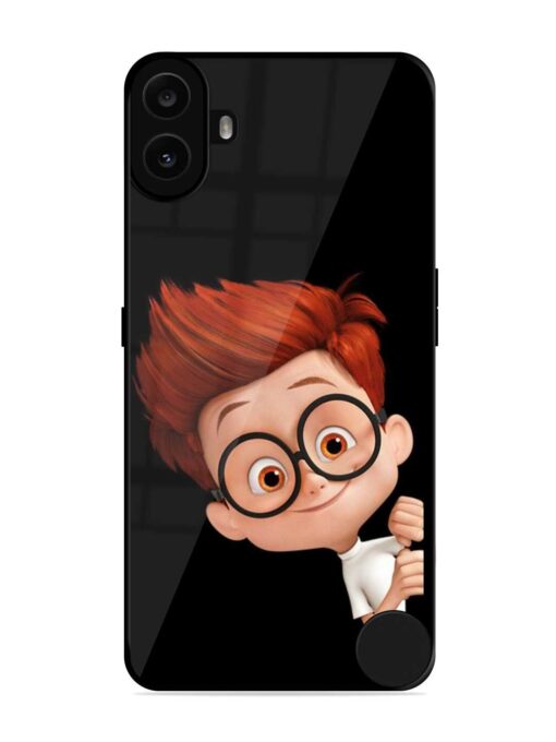 Smart Boy Cartoon Glossy Metal Phone Cover for Nothing CMF Phone 1