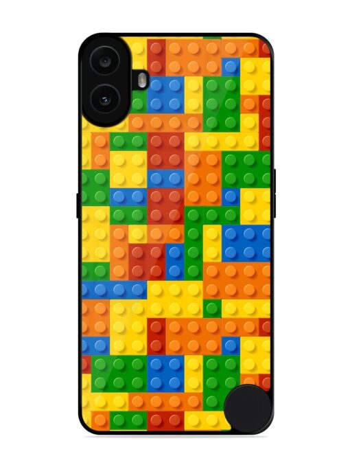 Building Blocks Glossy Metal TPU Phone Cover for Nothing CMF Phone 1