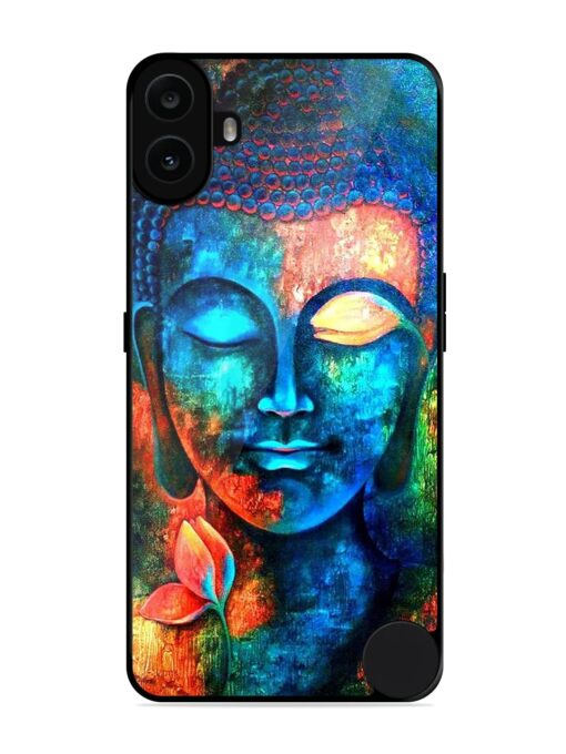 Buddha Painting Glossy Metal Phone Cover for Nothing CMF Phone 1