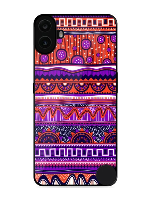 Ethnic Seamless Pattern Glossy Metal TPU Phone Cover for Nothing CMF Phone 1