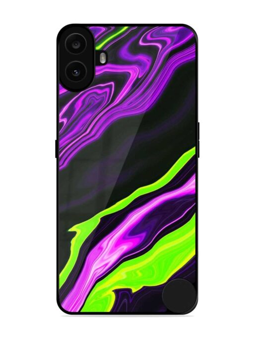 Bright Fluid Violet Glossy Metal Phone Cover for Nothing CMF Phone 1