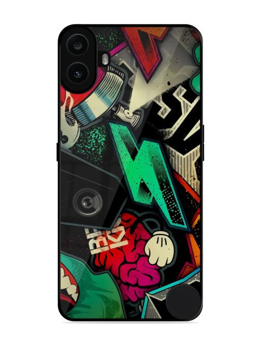 Graffiti Art Glossy Metal Phone Cover for Nothing CMF Phone 1