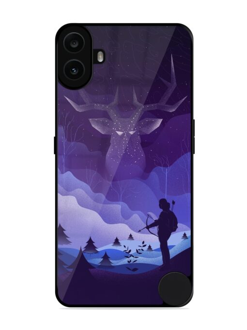 Deer Forest River Glossy Metal Phone Cover for Nothing CMF Phone 1