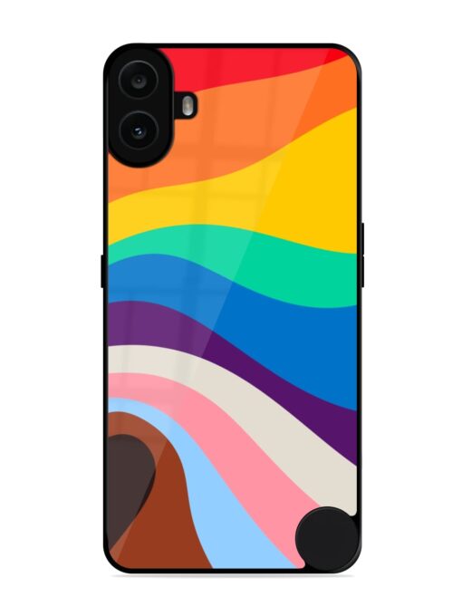 Minimal Pride Art Glossy Metal Phone Cover for Nothing CMF Phone 1