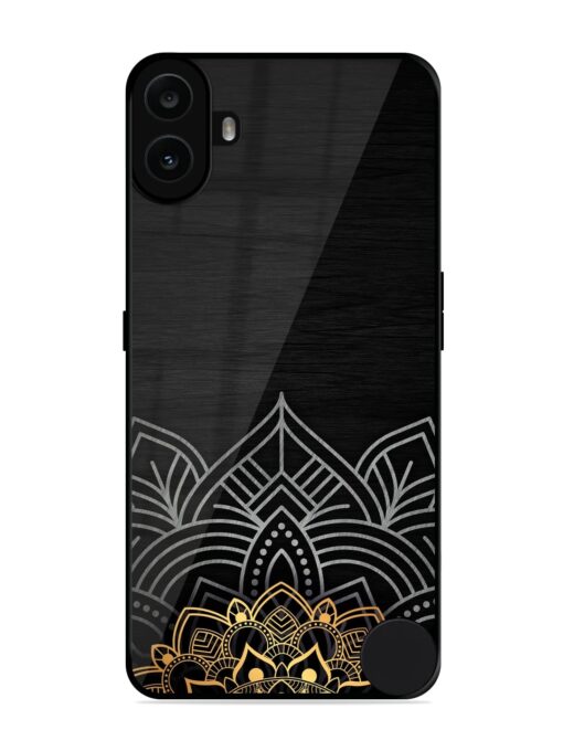 Decorative Golden Pattern Glossy Metal Phone Cover for Nothing CMF Phone 1