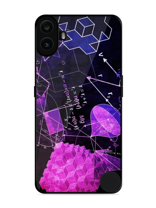 Math Physics Formula Art Glossy Metal Phone Cover for Nothing CMF Phone 1