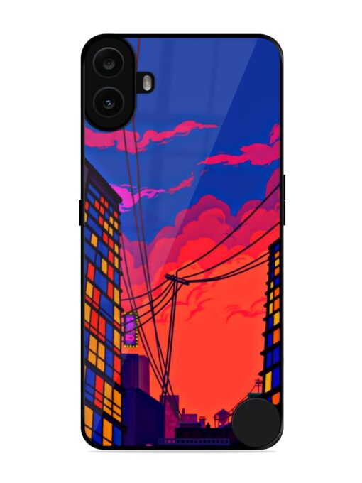 Metropolitan Area Glossy Metal Phone Cover for Nothing CMF Phone 1