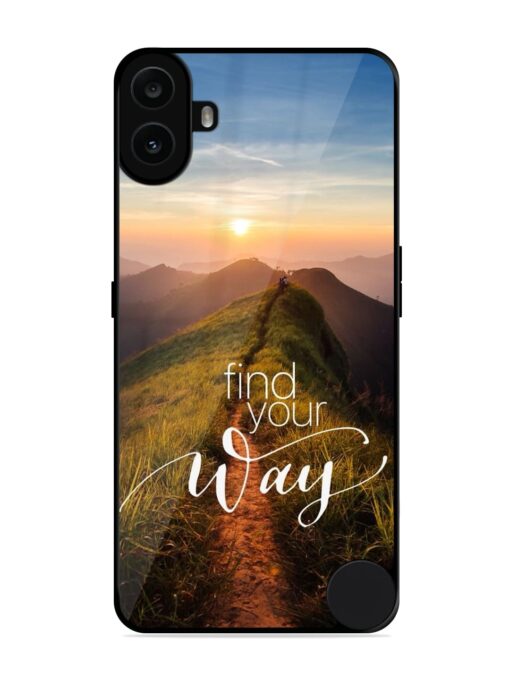 Find Your Way Glossy Metal Phone Cover for Nothing CMF Phone 1