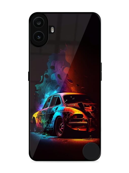 High Classic Car Art Glossy Metal Phone Cover for Nothing CMF Phone 1